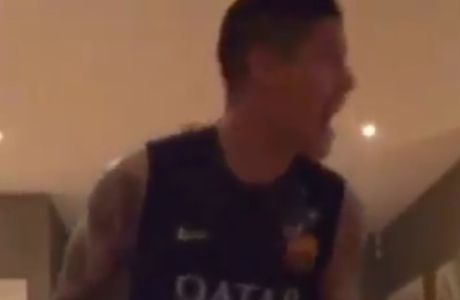 Ο Ρόχο πανηγυρίζει γκολ της Εστουδιάντες με φανέλα της Μπαρτσελόνα! (VIDEO)