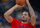 Washington Wizards forward Trevor Ariza (1) warms up on the court before an NBA basketball game, Sunday, Dec. 23, 2018, in Indianapolis. Indiana Pacers won, 105-89. (AP Photo/Doug McSchooler)