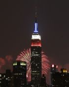 Φώτισαν το Empire State Buidling στα χρώματα των ΗΠΑ λόγω πρόκρισης (PHOTOS+VIDEO)