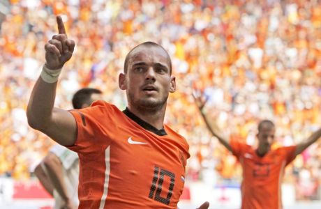 Ο Γουέσλει Σνάιντερ στην τελευταία του συμμετοχή με τα χρώματα της Εθνικής Ολλανδίας