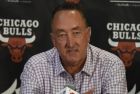 Chicago Bulls General Manager Gar Forman speaks to the press during media day at the NBA basketball team's facility Monday, Sept. 24, 2018, in Chicago. (AP Photo/David Banks)