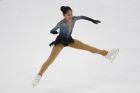 Alysa Liu competes in the women's free skate at the U.S. Figure Skating Championships, Friday, Jan. 25, 2019, in Detroit. (AP Photo/Paul Sancya)