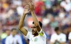 Chapecoense's Alan Ruschel waves to the crowd prior of the Joan Gamper trophy friendly soccer match between FC Barcelona and Chapecoense at the Camp Nou stadium in Barcelona, Spain, Monday, Aug. 7, 2017. (AP Photo/Manu Fernandez)