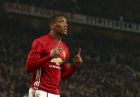 Manchester United's Anthony Martial celebrates after scoring his sides 3rd goal and his second of the game during the English League Cup quarterfinal soccer match between manchester United and West Ham United at Old Trafford in Manchester, England Wednesday, Nov. 30, 2016. (AP Photo/Dave Thompson)