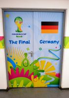 RIO DE JANEIRO, BRAZIL - JULY 13:  Door of Germany dressing room is seen prior to the 2014 FIFA World Cup Brazil Final match between Germany and Argentina at Maracana on July 13, 2014 in Rio de Janeiro, Brazil.  (Photo by Lars Baron - FIFA/FIFA via Getty Images)