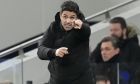 Arsenal's manager Mikel Arteta gives instructions from the side line during the English Premier League soccer match between Tottenham Hotspur and Arsenal at the Tottenham Hotspur Stadium in London, England, Sunday, Jan. 15, 2023. (AP Photo/Frank Augstein)
