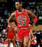 Chicago Bulls Michael Jordan 4/1987.