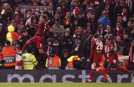 Ο Ρομπέρτο Φιρμίνο της Λίβερπουλ πανηγυρίζει γκολ που σημείωσε κόντρα στην Ατλέτικο Μαδρίτης για τον 2ο αγώνα της φάσης των 16 του Champions League 2019-2020 στο 'Άνφιλντ', Λίβερπουλ | Τετάρτη 11 Μαρτίου 2020