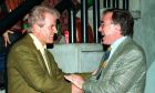 Ο Τζιλμπέρτο Μπενετόν και ο Σωκράτης Κόκκαλης στο Τρεβίζο, σε αγώνα Μπενετόν-Ολυμπιακού. Αμφότεροι πρωταγωνίστησαν στην δημιουργία της Ευρωλίγκας το 2000