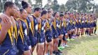 παίκτες της ομάδας αυστραλιανού ποδοσφαίρου του Ναούρου