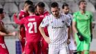Απογοητευμένος ο Ζίβκοβιτς στο δεύτερο γκολ της Ομόνοιας. Ο ΠΑΟΚ ηττήθηκε με 2-1 στο ΓΣΠ από την κυπριακή ομάδα και αποκλείστηκε από την φάση των ομίλων του Europa League | 03/12/2020 (EUROKINISSI)