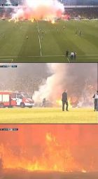 Κάηκε κυριολεκτικά το γήπεδο στη Βουλγαρία (PHOTOS+VIDEO)