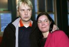 ** FILE ** Former world champion ski jumper Matti Nykanen and his wife Merja Tapola are seen in this March 10, 2004 file photo in the Tampere, Finland, courthouse. Nykanen was charged Thursday, Feb. 23, 2006 with attacking his wife while in a drunken stupor and striking a man with a cutlery knife in a restaurant three days later. The alleged attacks on Sept. 25 and 28 came days after he completed a 13-month sentence on Sept. 21 for stabbing a drinking companion. If found guilty, the 42-year-old Nykanen could face several years in prison. (AP Photo/ Veli-Matti Parkkinen, Lehtikuva)  **FINLAND OUT **