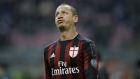 AC Milan's Philippe Mexes grimaces during a Serie A soccer match between AC Milan and Bologna, at the San Siro stadium in Milan, Italy, Wednesday Jan. 6, 2016. (AP Photo/Luca Bruno)