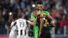 TURIN, ITALY - MAY 09:  Gianluigi Buffon of Juventus consoles Kylian Mbappe of AS Monaco at the end of the UEFA Champions League Semi Final second leg match between Juventus and AS Monaco at Juventus Stadium on May 9, 2017 in Turin, Italy.  (Photo by Valerio Pennicino - UEFA/UEFA via Getty Images)