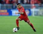 TORONTO, ON - MAY 07:  Sebastian Giovinco #10 of Toronto FC dribbles the ball during the first half of an MLS soccer game against FC Dallas at BMO Field on May 7, 2016 in Toronto, Ontario, Canada.  (Photo by Vaughn Ridley/Getty Images)