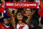 TEMUCO, CHILE - JUNE 25:  Nissu Cauti, fan of Peru, enjoys the atmosphere prior the 2015 Copa America Chile quarter final match between Peru and Bolivia at German Becker Stadium on June 25, 2015 in Temuco, Chile. (Photo by Hector Vivas/LatinContent/Getty Images)