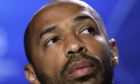 Monaco's coach Thierry Henry attends a press conference at Wanda Metropolitano stadium in Madrid, Spain, Tuesday, Nov. 27, 2018. Atletico will play Monaco Wednesday in a Group A Champions League soccer match. (AP Photo/Manu Fernandez)