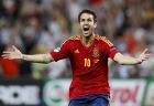Spain's Cesc Fabregas celebrates after scoring the decisive penalty shootout during the Euro 2012 soccer championship semifinal match between Spain and Portugal in Donetsk, Ukraine, Thursday, June 28, 2012. (AP Photo/Jon Super) 