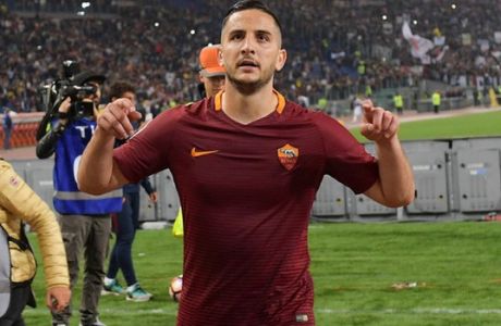 ROME, ITALY - MAY 14:  AS Roma player  Konstantinos Manolas after the Serie A match between AS Roma and Juventus FC at Stadio Olimpico on May 14, 2017 in Rome, Italy.  (Photo by Luciano Rossi/AS Roma via Getty Images)