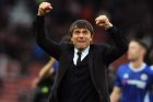 Chelsea manager Antonio Conte during the English Premier League soccer match between Stoke City and Chelsea at the Britannia Stadium, Stoke on Trent, England, Saturday, March 18, 2017. (AP Photo/Rui Vieira)
