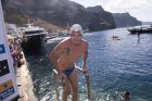 Ο Σπύρος Γιαννιώτης μετά τη διαδρομή του Santorini Experience