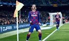Ο Αντουάν Γκριεζμάν της Μπαρτσελόνα πανηγυρίζει γκολ που σημείωσε κόντρα στη Μαγιόρκα για την Primera Division 2019-2020 στο 'Καμπ Νόου', Βαρκελώνη, Σάββατο 7 Δεκεμβρίου 2019