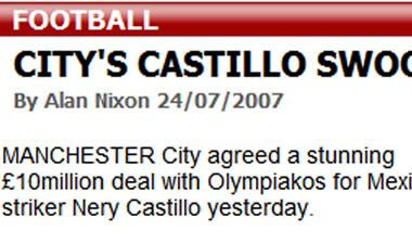 Συμφωνία Ολυμπιακού και Μάντσεστερ Σίτι για Καστίγιο αποκαλύπτει η “Mirror”