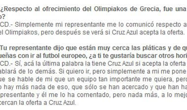 Ντελγάδο: “Με θέλει ο Ολυμπιακός”