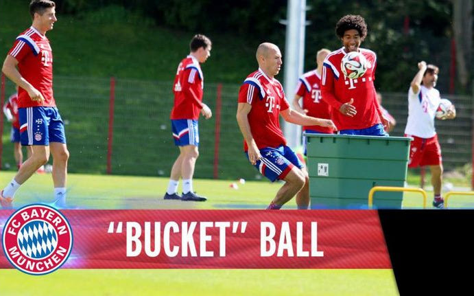 “Bucket” Ball Challenge στις προπονήσεις της Μπάγερν Μονάχου (VIDEO)