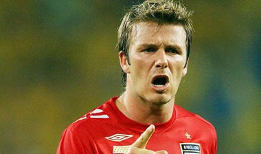 Ο Μπέκαμ στις προπονήσεις της Αρσεναλ