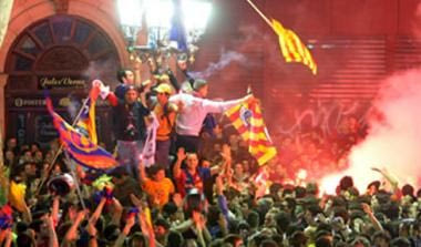 Πάρτι στη Βαρκελώνη μετά το γκολ του Ινιέστα (vids)