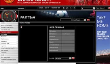 Προφίλ στην ιστοσελίδα της Γιουνάιτεντ για Κασίγιας