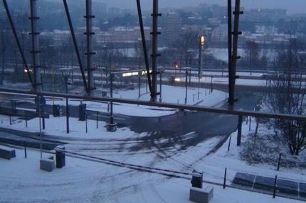 Χιονισμένο τοπίο στη Λιόν