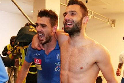 Tο καλωσόρισμα του Τζαβέλλα στον Κατσουράνη (PHOTO)