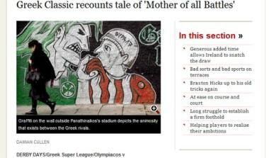 Οι Ιρλανδοί γράφουν για το ντέρμπι των “αιωνίων”