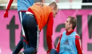 Ο Ρόμπεν έπιασε από το λαιμό τον Λαμ στην προπόνηση της Μπάγερν!