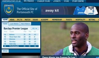 “Offline” λόγω οικονομικής κρίσης το site της Πόρτσμουθ