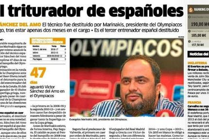 Marca: “Μαρινάκης ο “εξολοθρευτής” των Ισπανών”