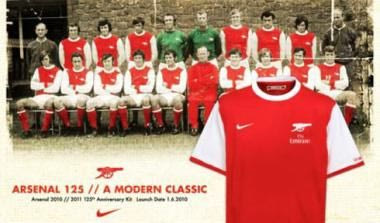 Η Άρσεναλ γιορτάζει 125 χρόνια ιστορίας με επετειακή εμφάνιση