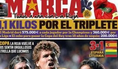 Λεφτά με ουρά στους παίκτες της Ρεάλ για το τρεμπλ