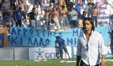 Ενοχλημένος ο Χαραλαμπίδης από τη στάση των φιλάθλων