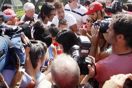 Χαμός για Φαλκάο στην προπόνηση της Ατλέτικο