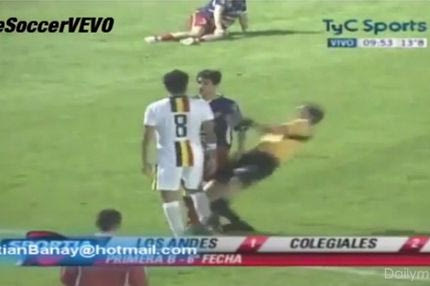 Διαιτητής “τρώει” τούμπα στην Αργεντινή