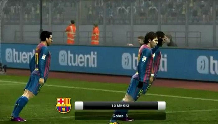 Ο Μέσι σε φιγούρα moonwalk