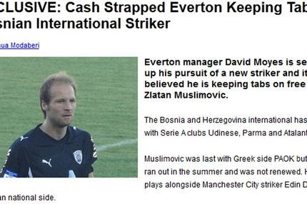 Αγγλικό δημοσίευμα για φλερτ με τον Μουσλίμοβιτς