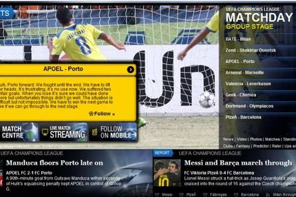 Πρώτο θέμα στο site της UEFA o μεγάλος ΑΠΟΕΛ