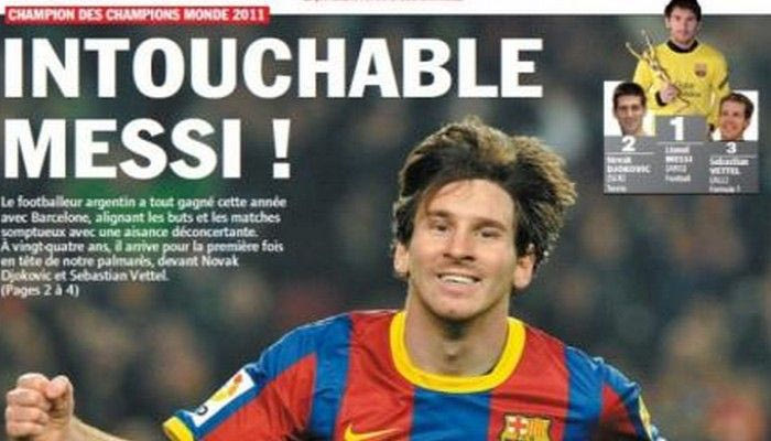 “Κορυφαίος αθλητής του 2011 ο Μέσι”, το πόρισμα της “L’ Equipe”