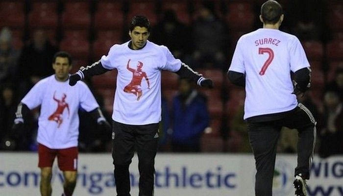 Στήριξη στον Σουάρες από τους συμπαίκτες του (photos)