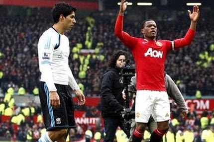 Ο Σουάρες δεν δίνει το χέρι στον Εβρά